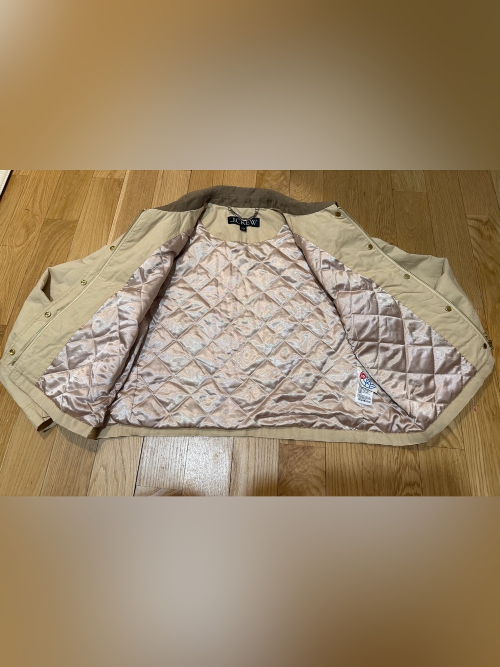 J.Crew Short Barn Jacket in English ripstop cotton Sz Small - Picture 9 of 14